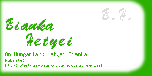 bianka hetyei business card